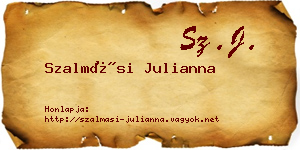 Szalmási Julianna névjegykártya